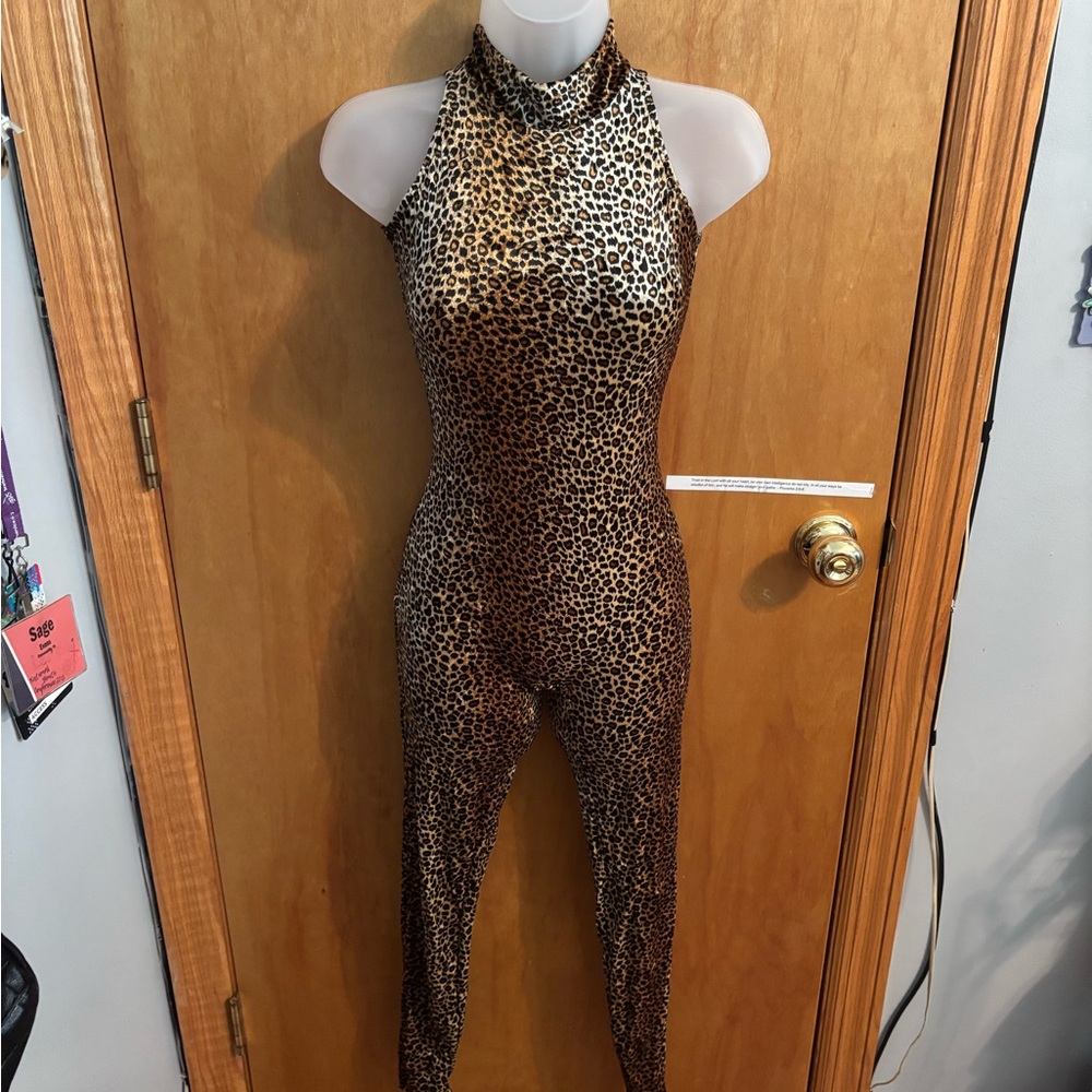 Leopard Print Dance Jumpsuit